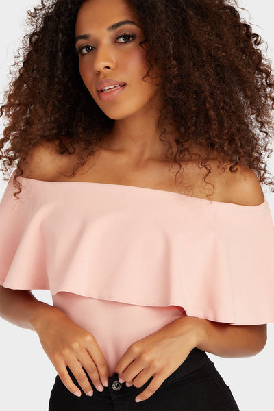 Rose Bardot Frill Bodysuit