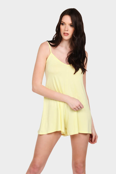 Lemon Strappy Playsuit