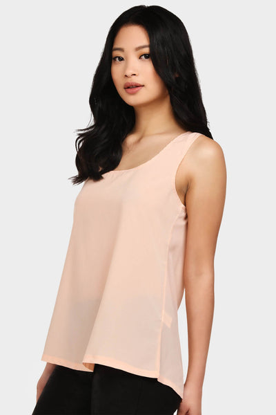 Nude Zip Back Vest Top