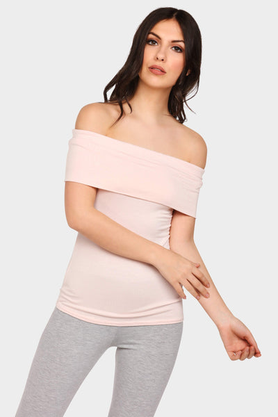 Nude Basic Jersey Bardot Top