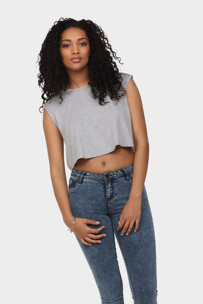 Greymarl Swing Crop Top