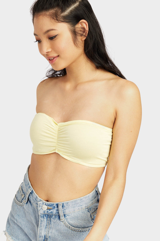 Lemon Bandeau Top