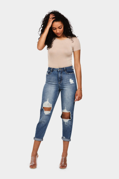 Stone Scoop Neck Basic Bodysuit