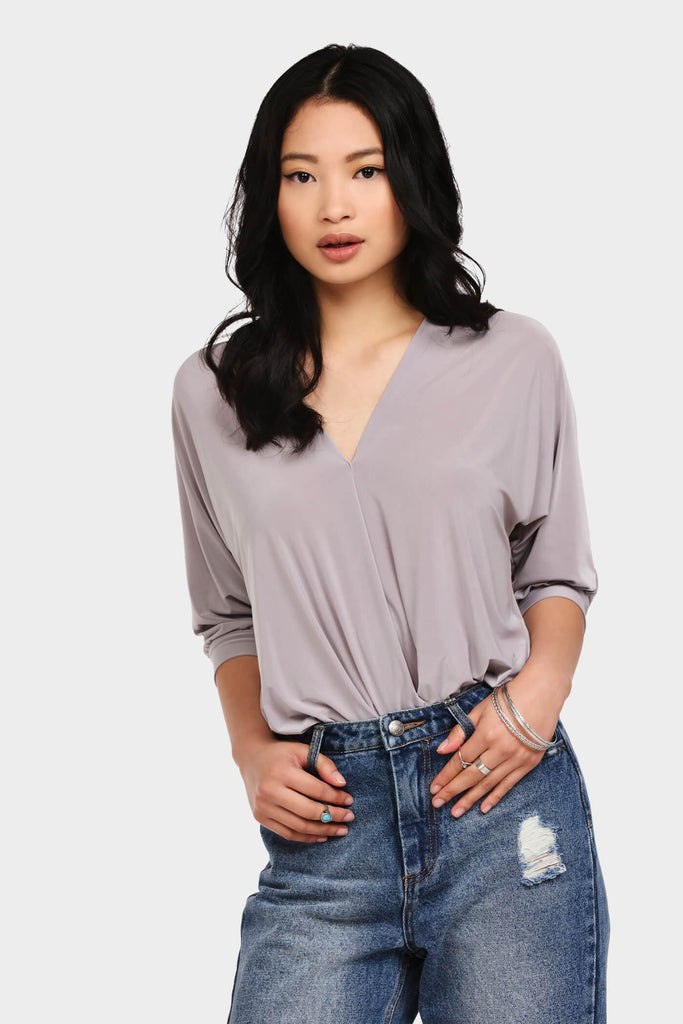Silver Wrap Front Oversized Body