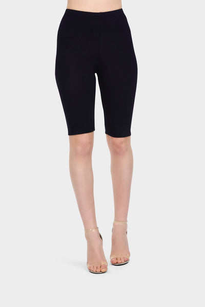 Navy Basic Capri Shorts