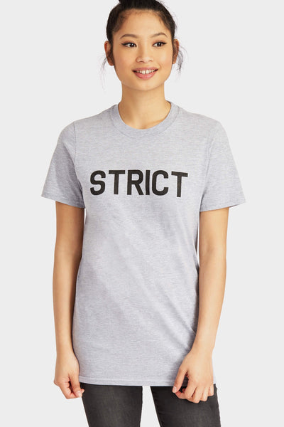 Grey Strict Slogan T-Shirt