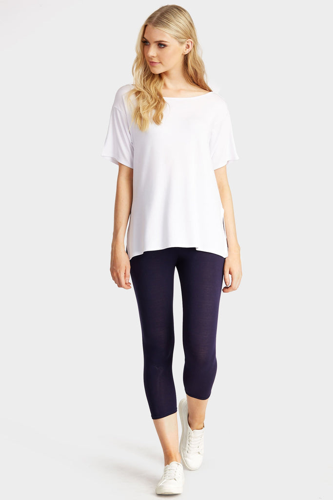 Navy 3/4 Legging